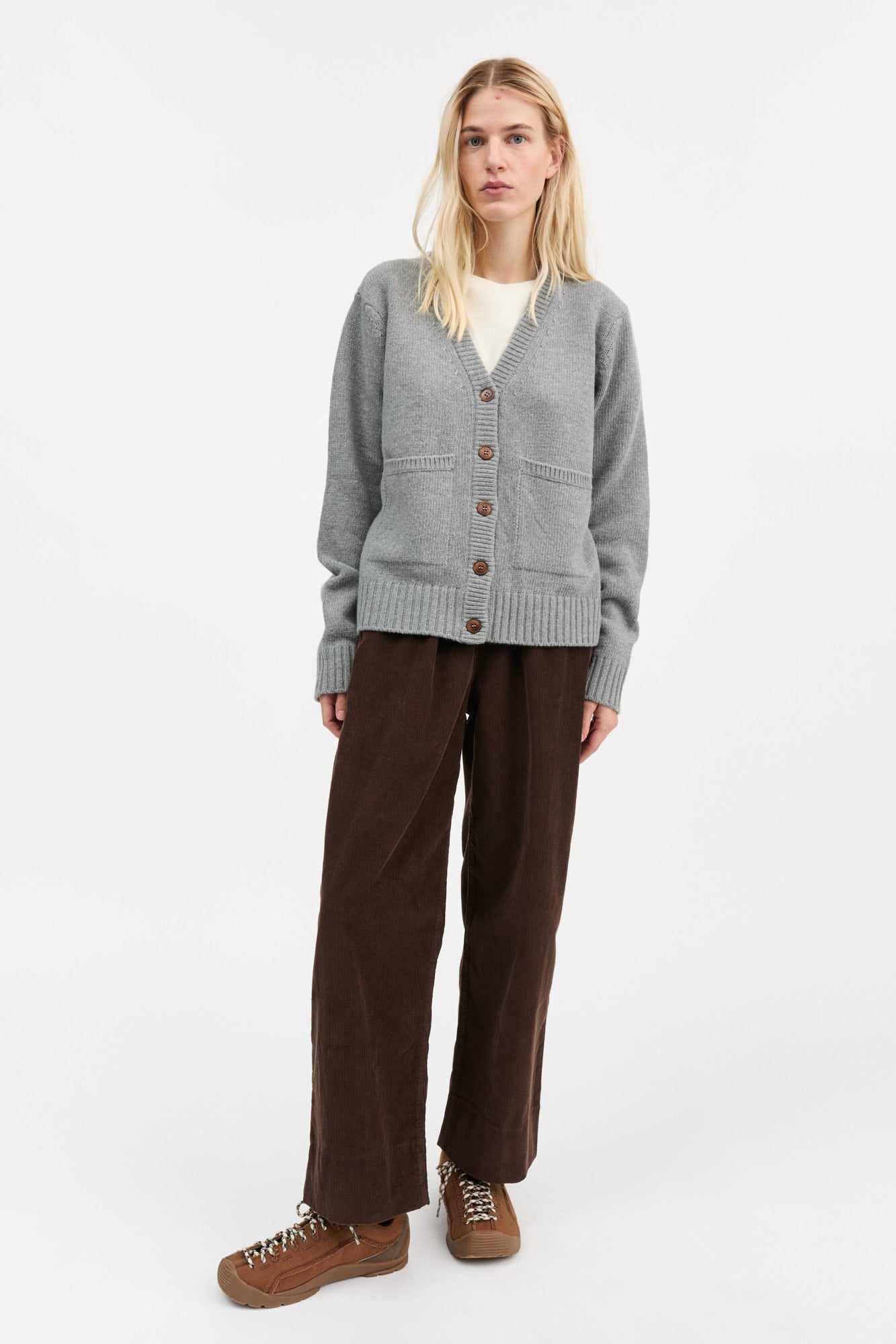 Skall Studio Beti cardigan Cardigan Grey melange